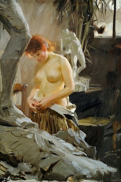 I Wikstroms atelje de Anders Leonard Zorn